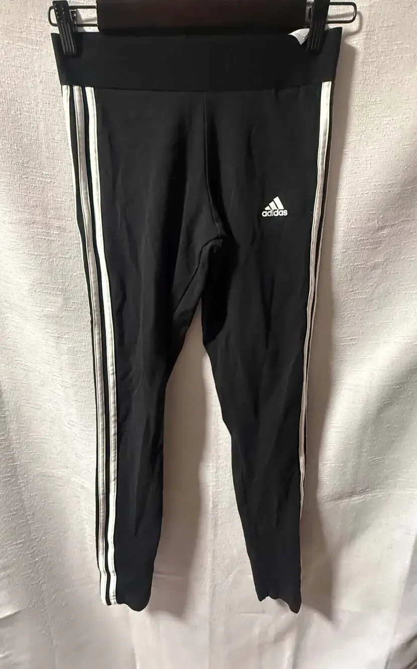 adidas Women's Essentials 3-Stripes Cotton Leggings Black/White